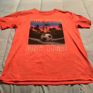 Orange sports shirt